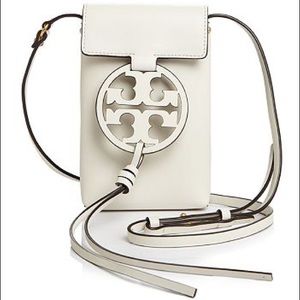 Tory Burch Miller Phone Leather Cross Body Bag.